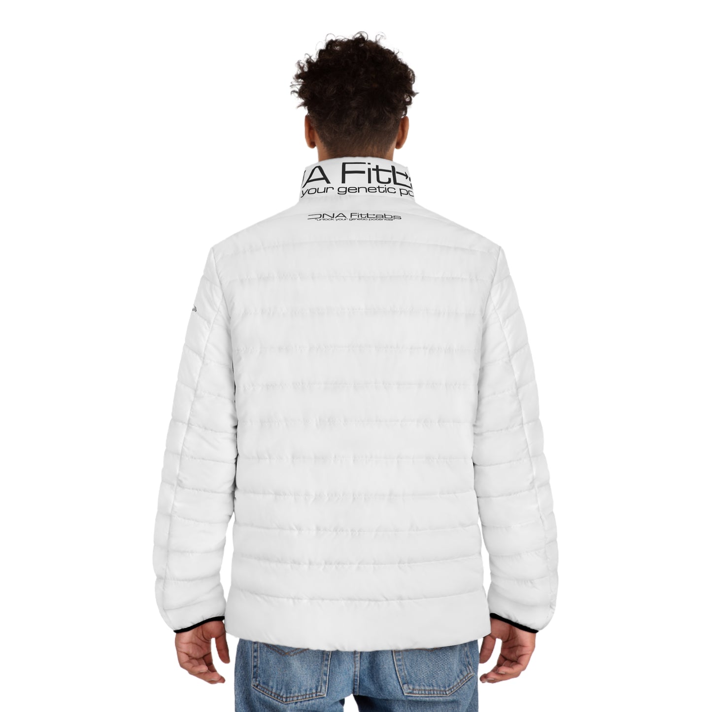 Stylish Men's Puffer Jacket (white), Lightweight Outerwear, Winter Fashion, Casual Wear, Gift for Him, Trendy Jacket