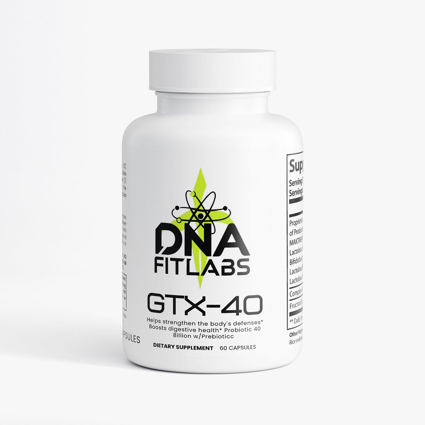 GTX 40 (Probiotic 40 Billion with Prebiotics)