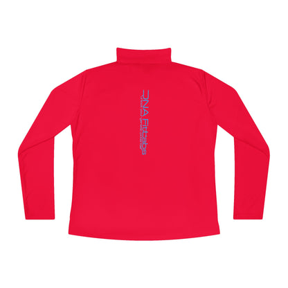 Ladies Quarter-Zip Pullover, Stylish Activewear, Comfort Layer, Sports Gift, Casual Chic Top, Fitness Apparel