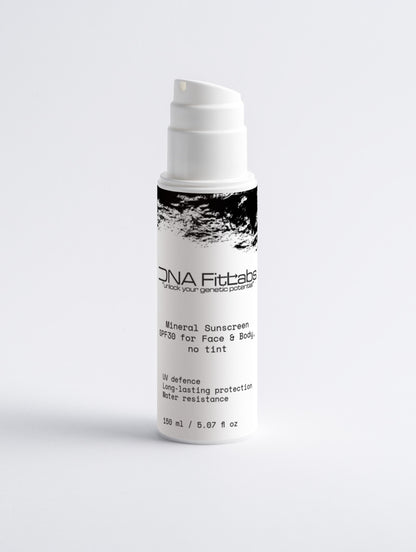Mineral Sunscreen SPF30 for Face & Body, no tint